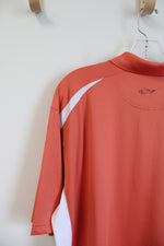 Greg Norman Orange & White Polo Shirt | XL