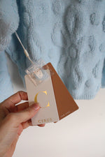 NEW Cyrus Delicate Blue Floral Chunky Sweater | S