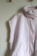 NEW Free People Movement Oversized Rose Wash Sherpa Vest | S