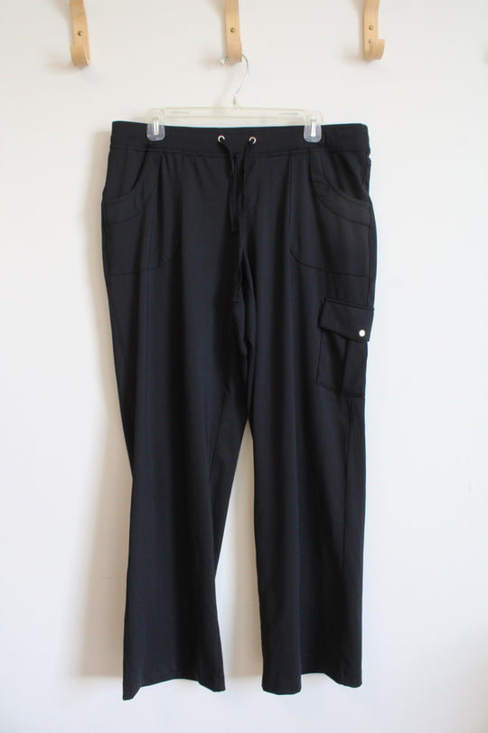 Tek Gear Relaxed Black Lightweight Cargo Pants | L