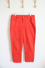 NYDJ Orange Patterned Pants | 14