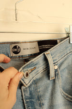 Levi's Silver Tab Light Wash Distressed Mom Jean | 10