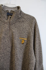 Devon & Jones Milton Hershey Brown 1/4 Zip Sweatshirt | XL