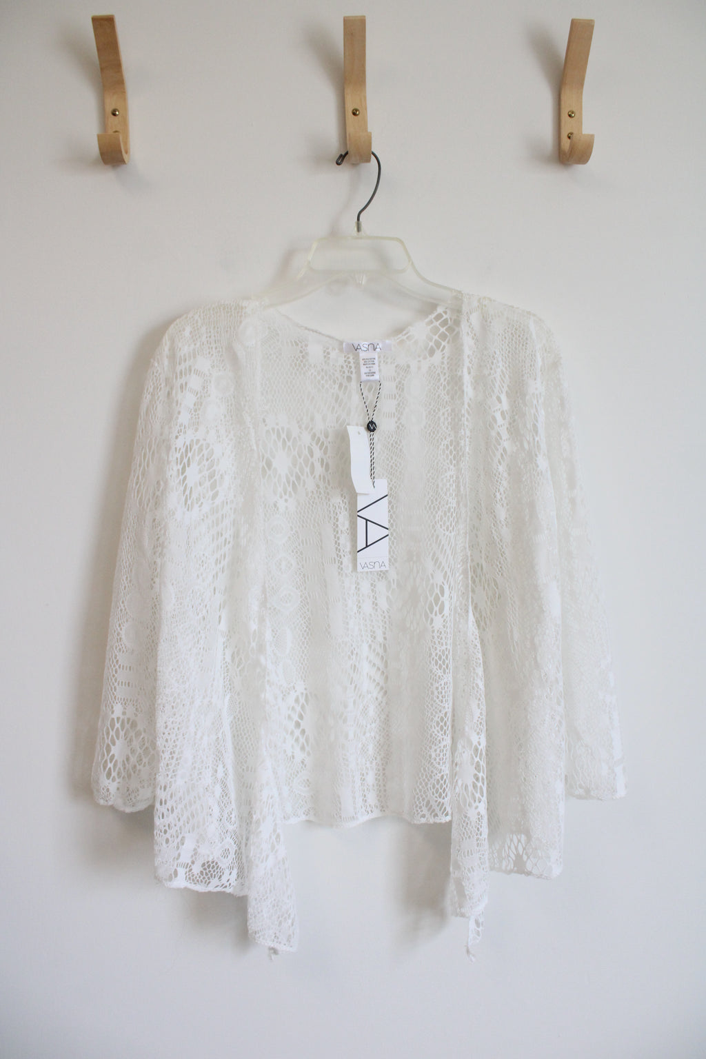 NEW Vasna White Lace Cardigan | 1X