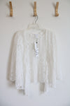 NEW Vasna White Lace Cardigan | 1X