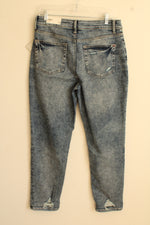 NEW Maurices High-rise Boyfriend Distressed Skinny Jeans | 12 S