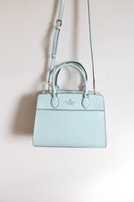 Kate Spade Madison Saffiano Leather Medium TopZip Blue Glow Satchel Bag