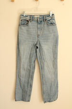 Abercrombie and Fitch Ultra High-rise Light Wash Straight Jeans | 28