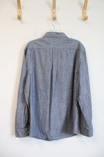 U.S. Polo Assn. Blue & White Dotted Button Down Shirt | XL
