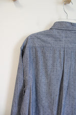 U.S. Polo Assn. Blue & White Dotted Button Down Shirt | XL