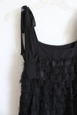 NEW MICHAEL Michael Kors Black Fringe Dress | M