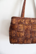Harvey's Vintage Texas Rose Woven Bag