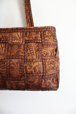 Harvey's Vintage Texas Rose Woven Bag