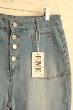 New HME Light Wash Cargo Jogger Pants | L