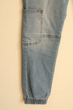 New HME Light Wash Cargo Jogger Pants | L