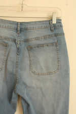 New HME Light Wash Cargo Jogger Pants | L