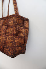 Harvey's Vintage Texas Rose Woven Bag