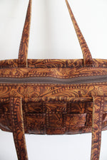 Harvey's Vintage Texas Rose Woven Bag