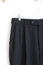 Cellini Linea Uomo Black Wool Dress Pants | 35R