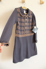 NEW Modern Moments Blue Brown Knit Dress | 4T