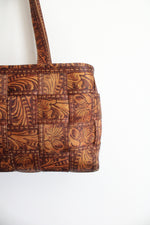 Harvey's Vintage Texas Rose Woven Bag