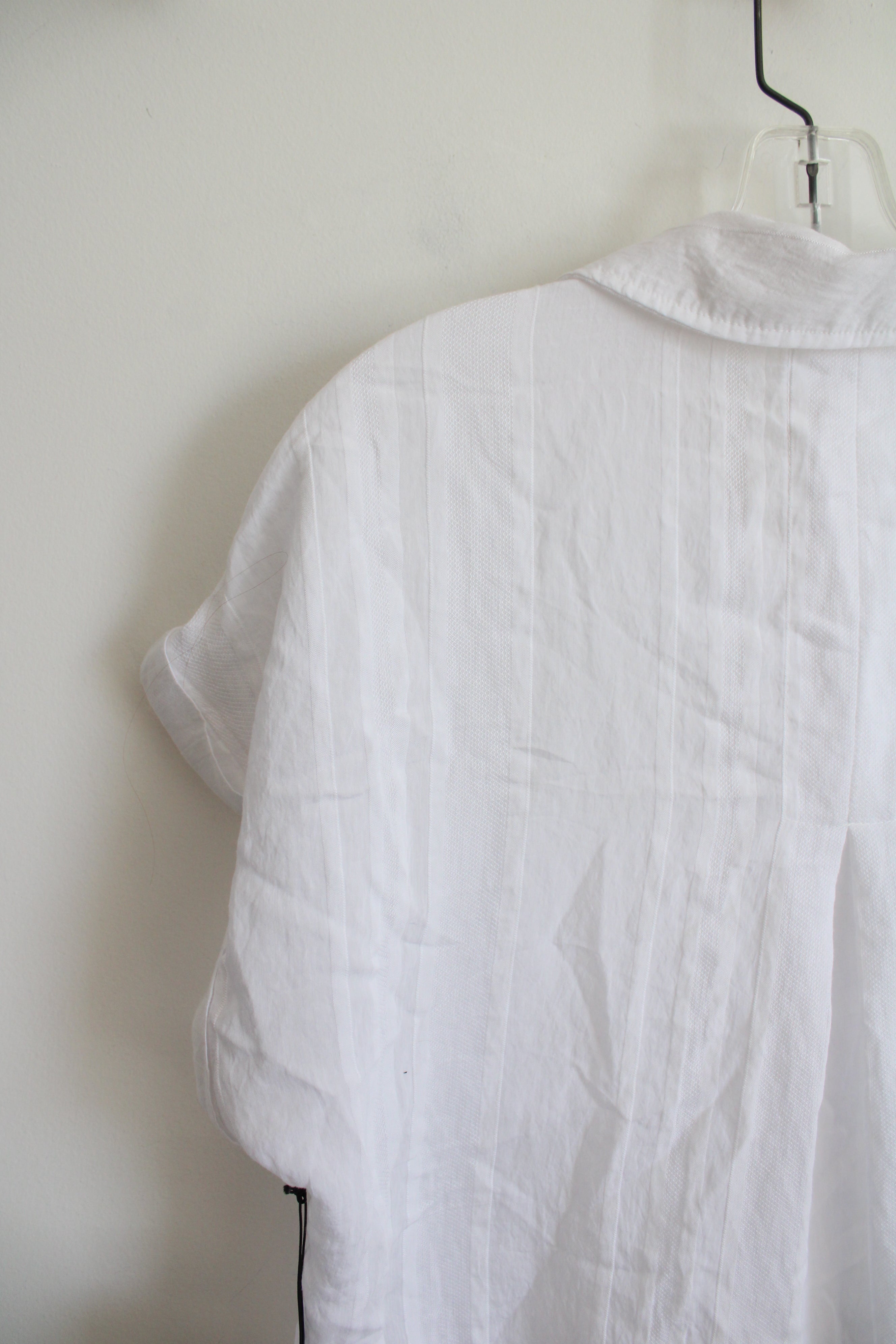 NEW Bella Dahl White Flowy Button Down Top | S