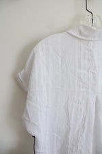 NEW Bella Dahl White Flowy Button Down Top | S