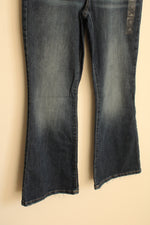 NEW Everflex by Maurices Mid-rise Dark Wash Stretch Bootcut Jeans | 12 S