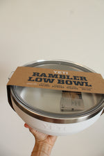 NEW Yeti White Rambler Low Bowl W/ Lid | | 3.6 QT