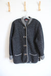 Vintage Arber Strickmoden Gray Wool Cardigan Sweater | 12