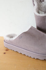 Ugg Greenport Genuine Shearling Lined Platform  Sugarplum Purple Slide Sandal | Size 10