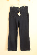 NEW Faherty Indigo Wash Front Pocket Wide Leg Jeans | 16