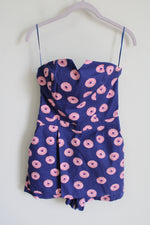 Naf Naf Paris Blue Donut Romper | 36 (US 4)