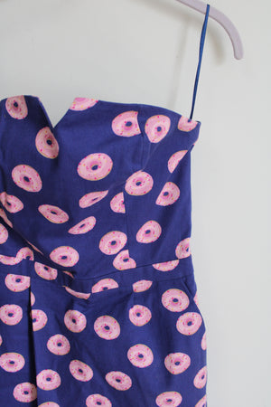 Naf Naf Paris Blue Donut Romper | 36 (US 4)