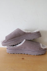 Ugg Greenport Genuine Shearling Lined Platform  Sugarplum Purple Slide Sandal | Size 10