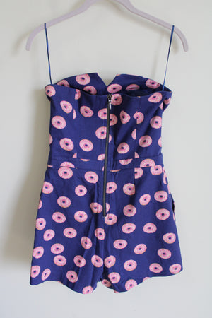 Naf Naf Paris Blue Donut Romper | 36 (US 4)