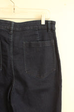 NEW Faherty Indigo Wash Front Pocket Wide Leg Jeans | 16