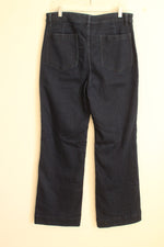 NEW Faherty Indigo Wash Front Pocket Wide Leg Jeans | 16