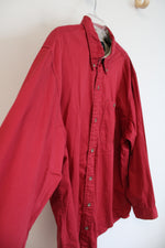 RedHead Red Button Down Shirt | XL