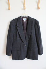Vintage Pendleton Charcoal Gray Wool Blazer | 14