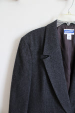 Vintage Pendleton Charcoal Gray Wool Blazer | 14