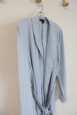 NEW Roz & Ali Light Blue Belted Open Cardigan | L