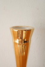 Haeger Gold Ceramic Vase
