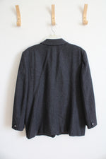 Vintage Pendleton Charcoal Gray Wool Blazer | 14