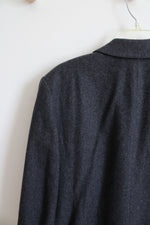 Vintage Pendleton Charcoal Gray Wool Blazer | 14