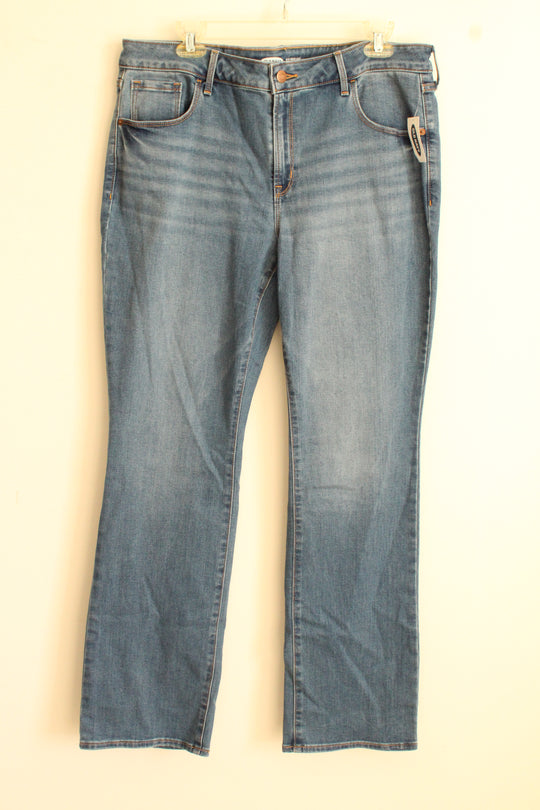 NEW Old Navy Mid-rise Bootcut Medium Wash Jeans | 16