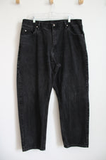 Wrangler Relaxed Fit Black Jeans | 40X30