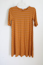 Old Navy Orange Striped Swing Dress | XS