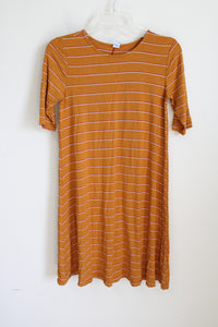 Old Navy Orange Striped Swing Dress | XS