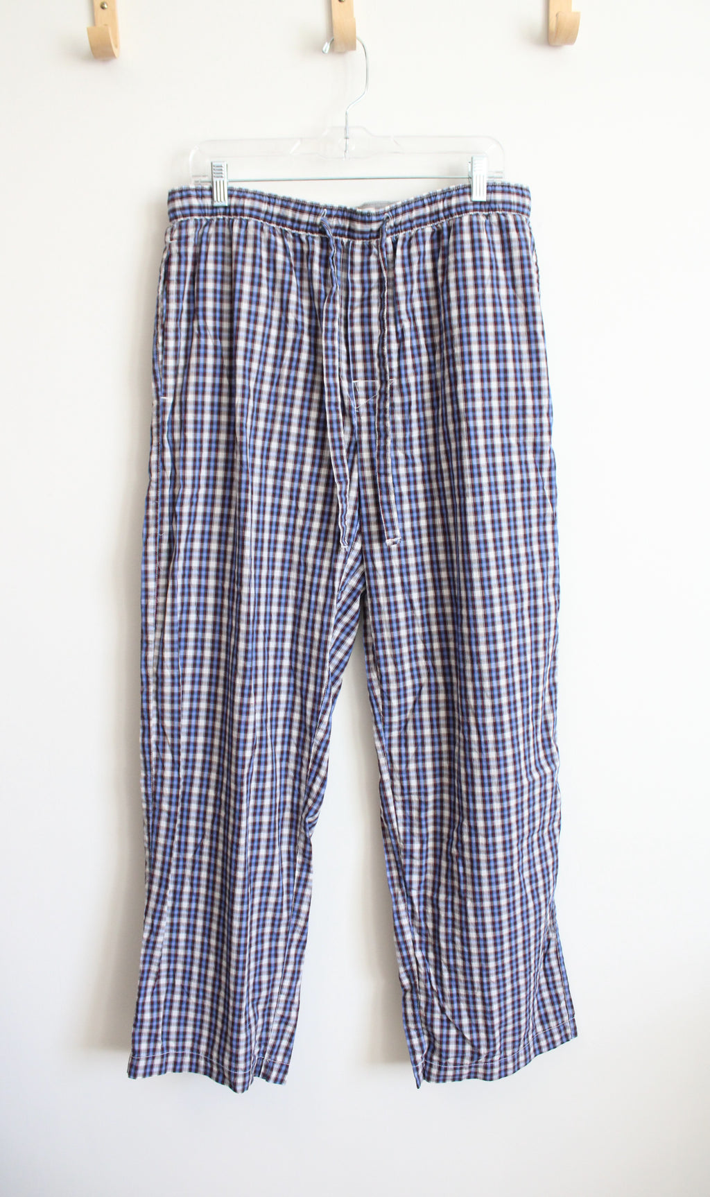 Gap Blue Plaid Cotton Pajama Pants | L (35/36)